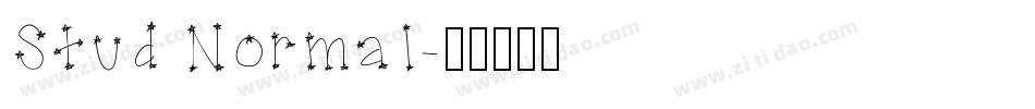 Stud Normal字体转换
